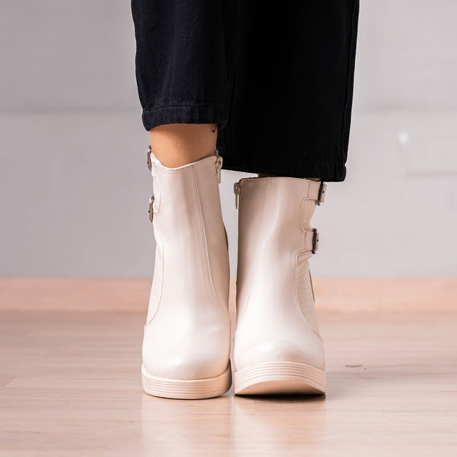 Botines Rozberith - Nude - Tienda Nébula