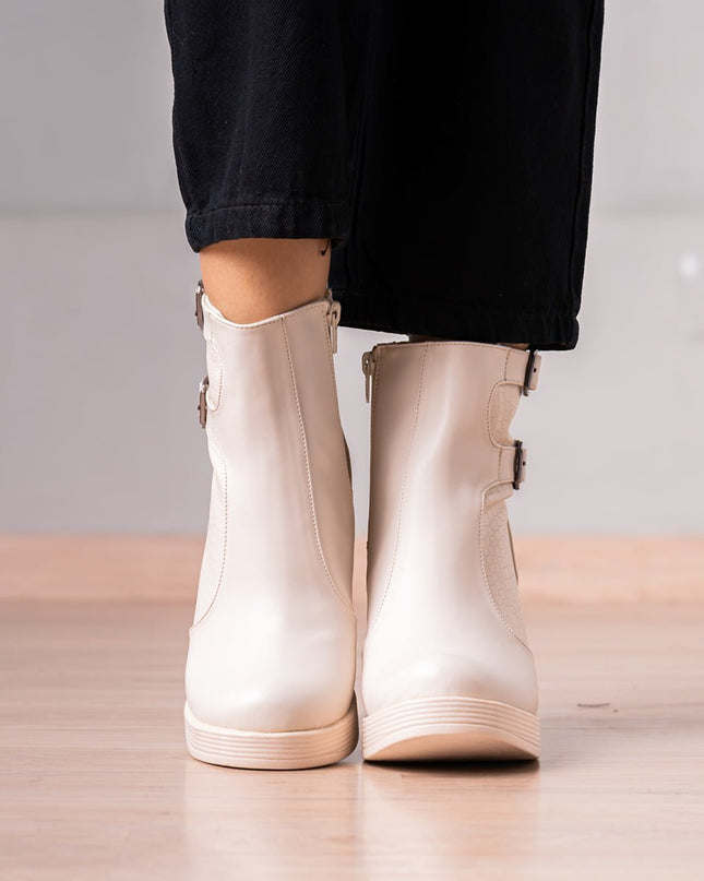 Botines Rozberith - Nude - Tienda Nébula