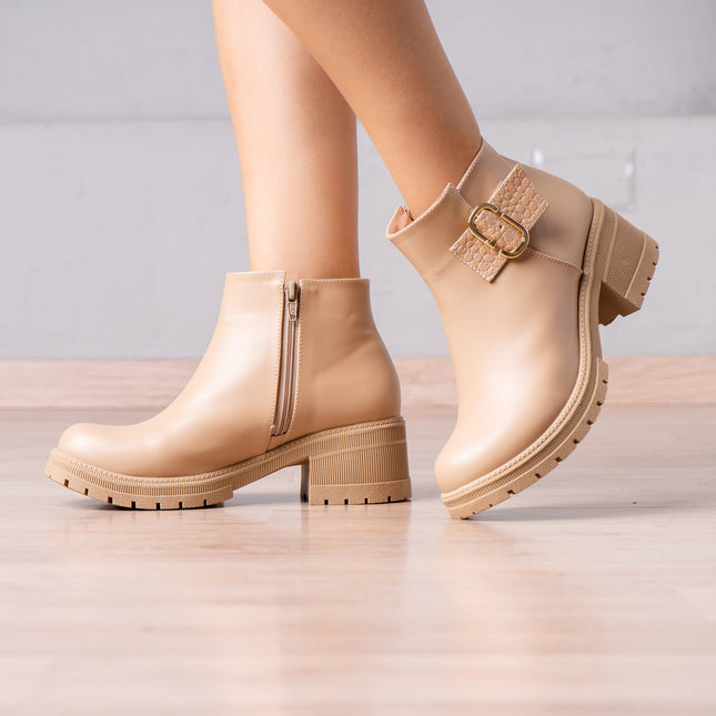 Botines Sylvana - Beige - Tienda Nébula