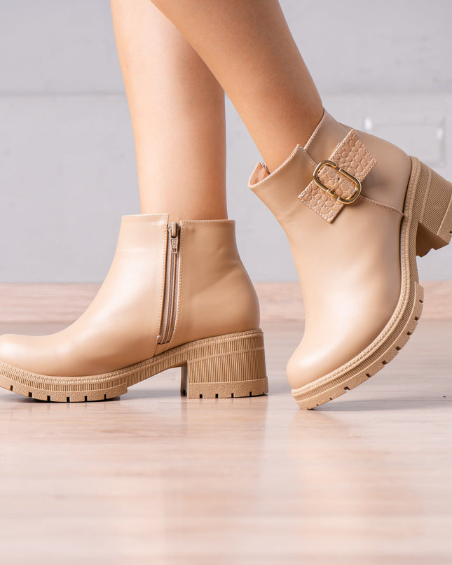 Botines Sylvana - Beige - Tienda Nébula