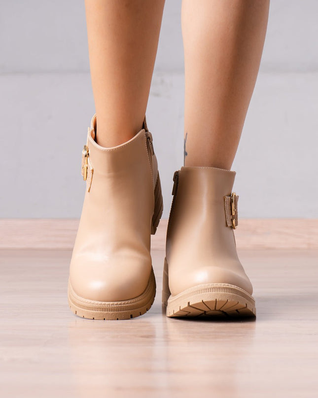 Botines Sylvana - Beige - Tienda Nébula