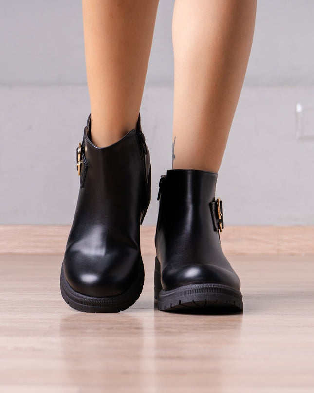 Botines Sylvana - Negro - Tienda Nébula