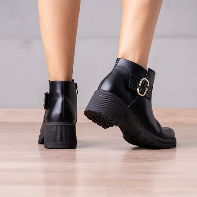Botines Sylvana - Negro - Tienda Nébula
