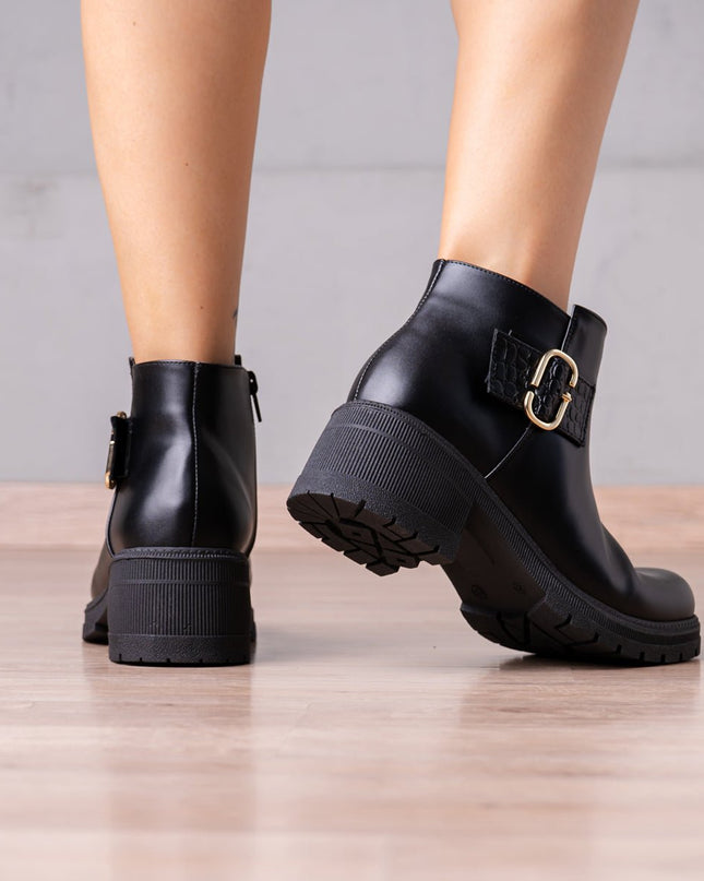 Botines Sylvana - Negro - Tienda Nébula