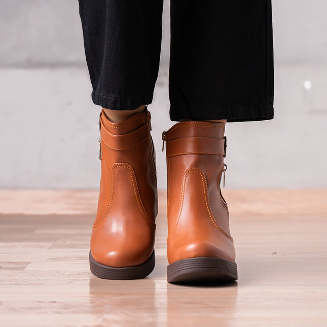 Botines Veata - Camel - Tienda Nébula