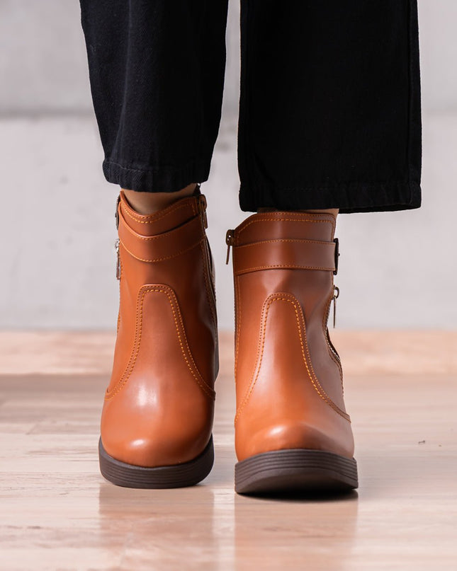 Botines Veata - Camel - Tienda Nébula