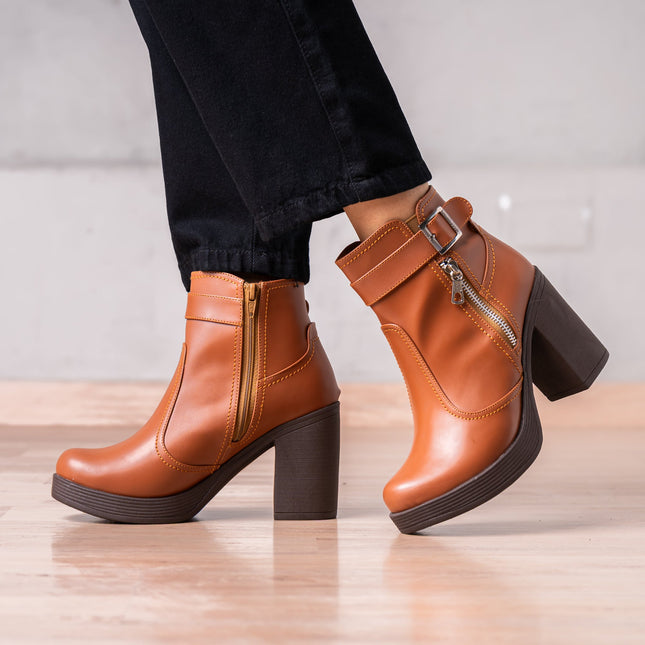 Botines Veata - Camel - Tienda Nébula