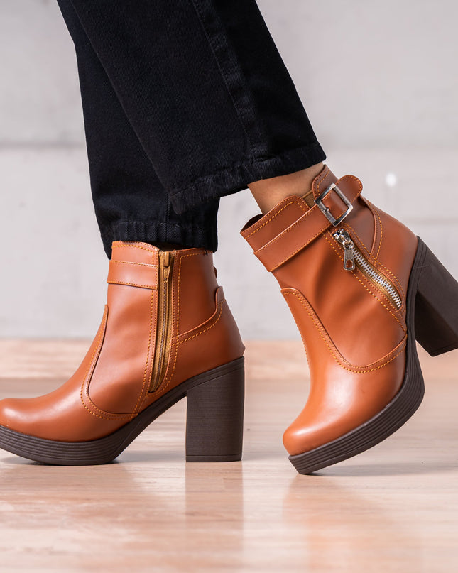 Botines Veata - Camel - Tienda Nébula