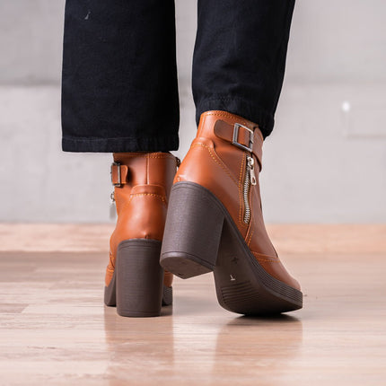 Botines Veata - Camel - Tienda Nébula
