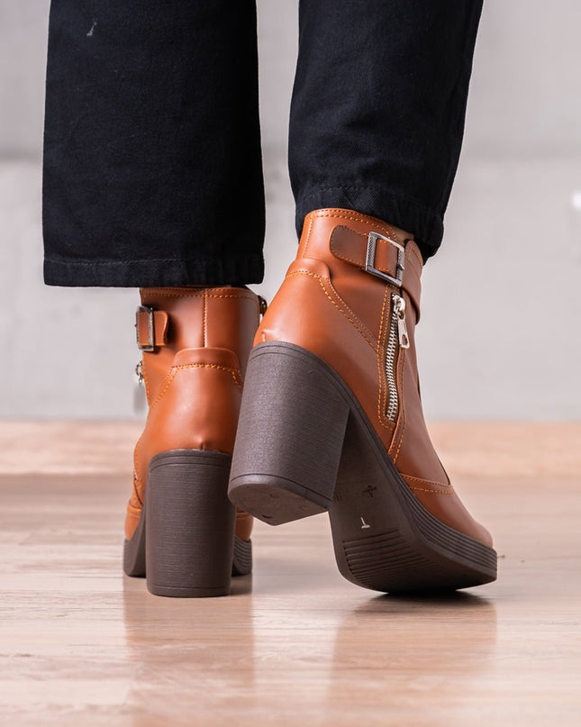 Botines Veata - Camel - Tienda Nébula