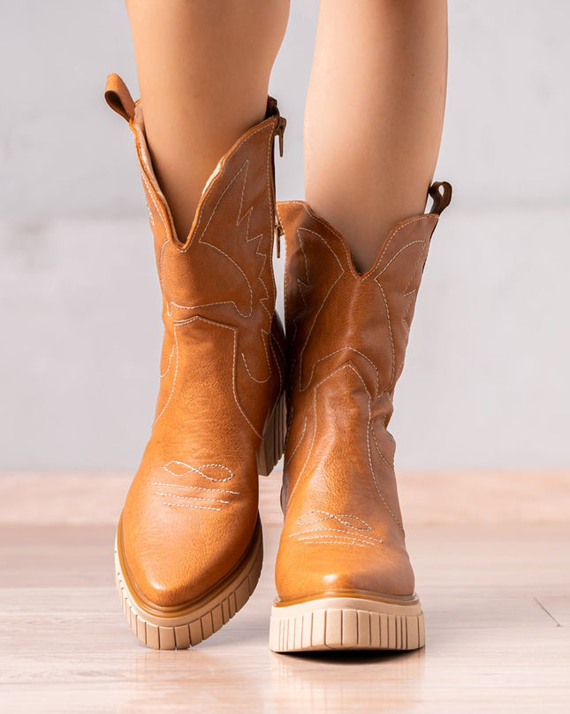 Botines West Coast - Camel - Tienda Nébula