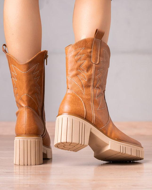 Botines West Coast - Camel - Tienda Nébula