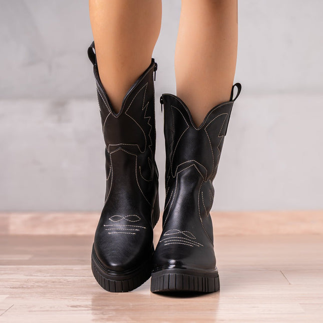 Botines West Coast - Negro - Tienda Nébula