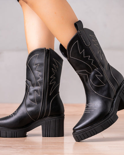 Botines West Coast - Negro - Tienda Nébula