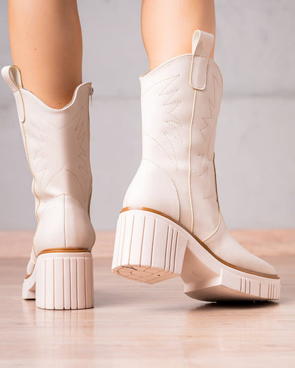 Botines West Coast - Nude - Tienda Nébula