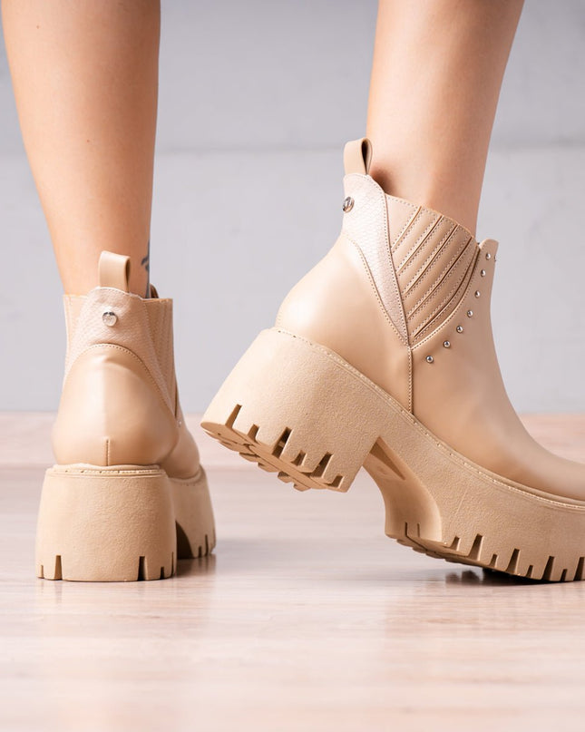 Botines Xyla - Beige - Tienda Nébula