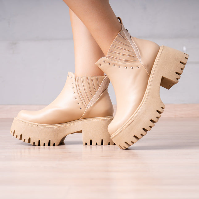 Botines Xyla - Beige - Tienda Nébula
