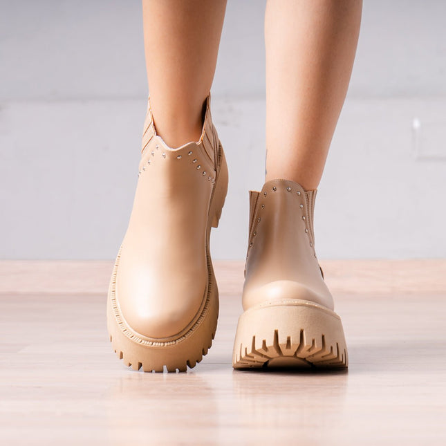 Botines Xyla - Beige - Tienda Nébula