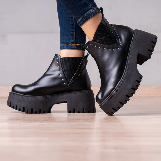 Botines Xyla - Negro - Tienda Nébula