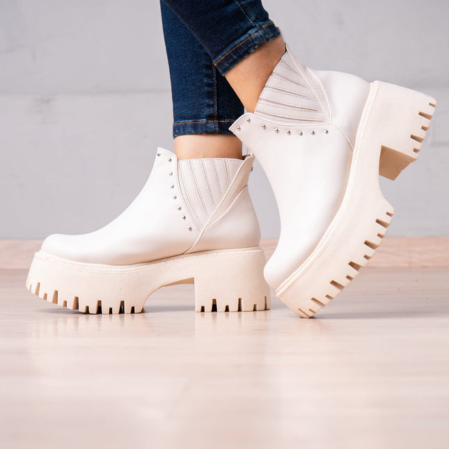 Botines Xyla - Nude - Tienda Nébula