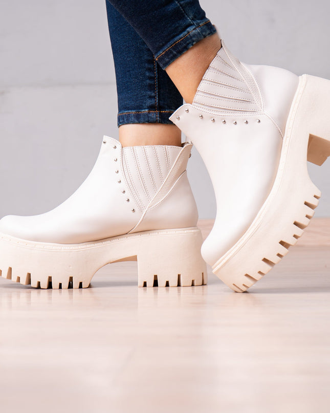 Botines Xyla - Nude - Tienda Nébula