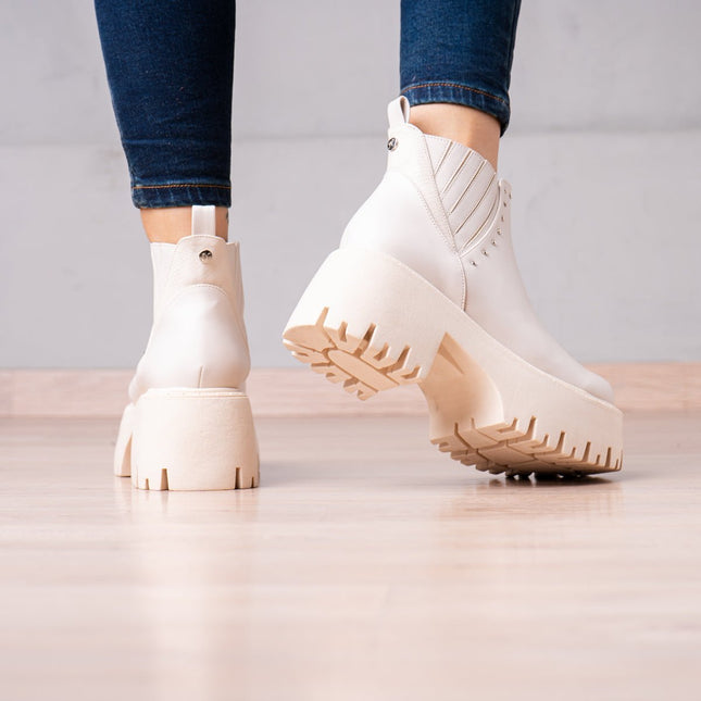 Botines Xyla - Nude - Tienda Nébula