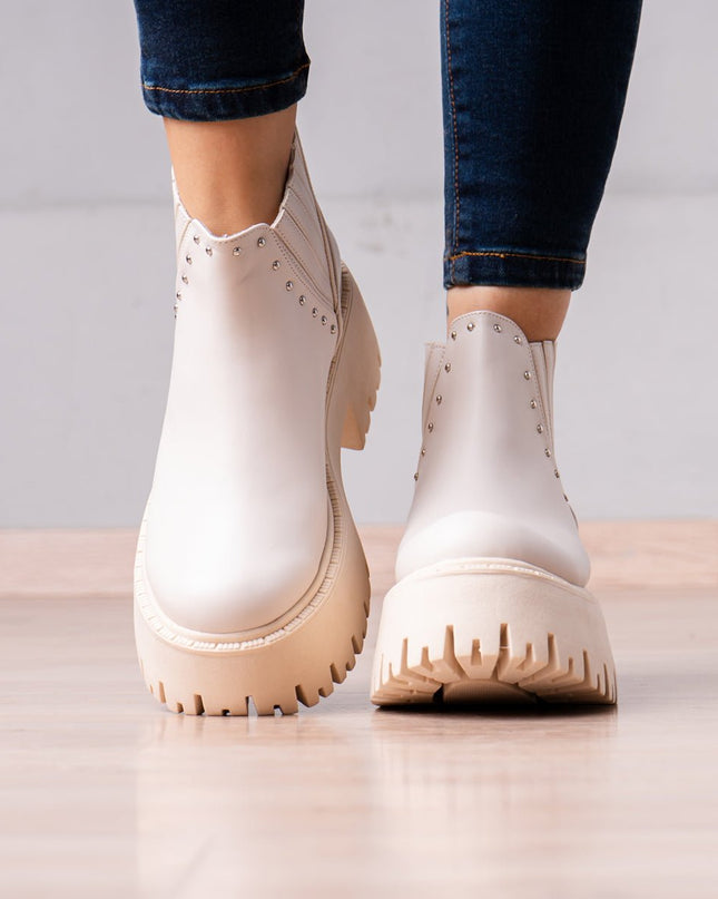 Botines Xyla - Nude - Tienda Nébula