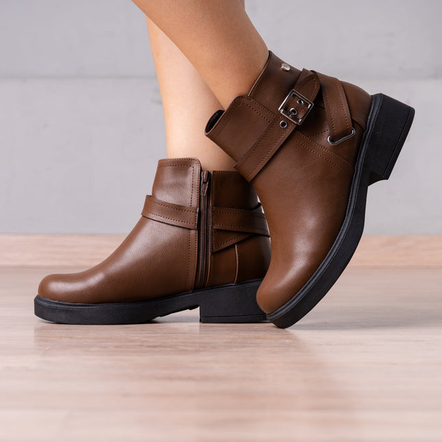 Botines Yanina - Marrón - Tienda Nébula