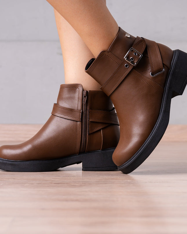 Botines Yanina - Marrón - Tienda Nébula