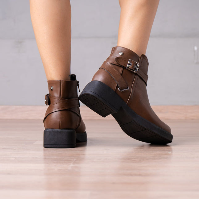 Botines Yanina - Marrón - Tienda Nébula