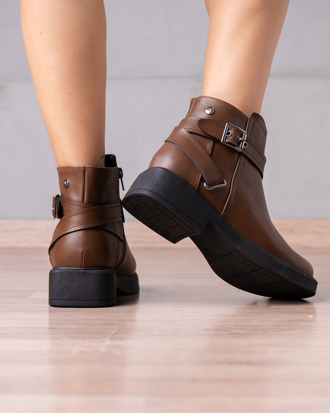 Botines Yanina - Marrón - Tienda Nébula
