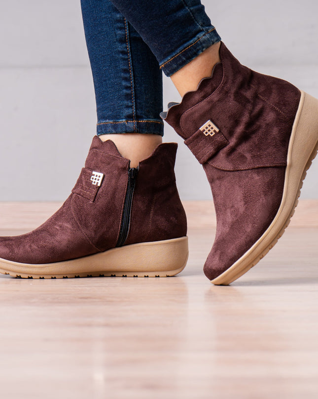 Botines Zury - Marrón - Tienda Nébula
