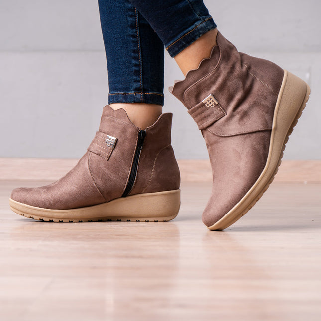Botines Zury - Topo - Tienda Nébula