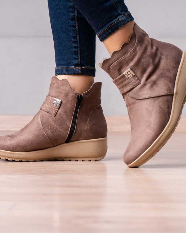 Botines Zury - Topo - Tienda Nébula