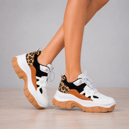 Zapatillas Urbanas Mujer breslavia - Negro y Blanco