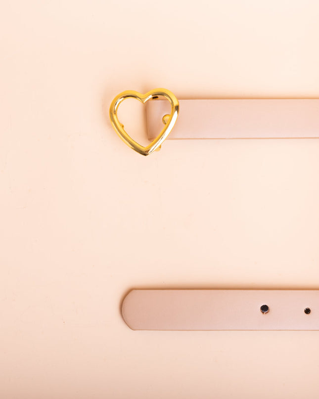 Correa Corazón Dorado - Beige - Tienda Nébula