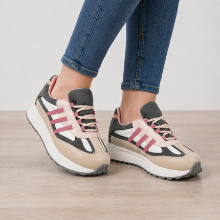 Zapatillas Urbanas Mujer Valengia - Rosado