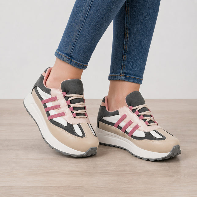 Zapatillas Urbanas Mujer Valengia - Rosado