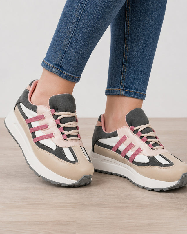 Zapatillas Urbanas Mujer Valengia - Rosado