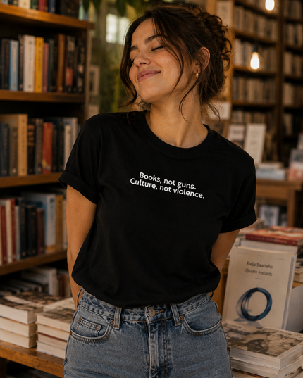 Polo Mujer - Books, not guns