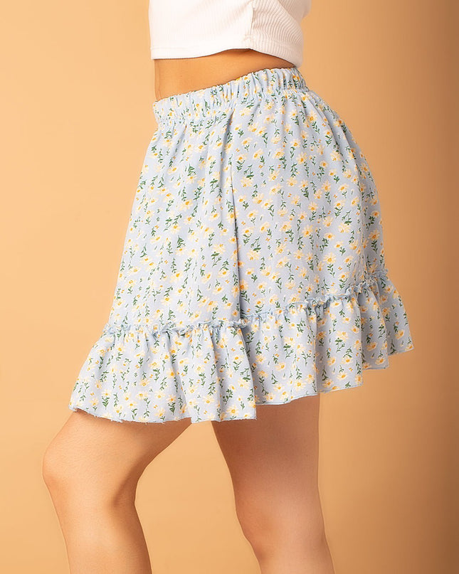 Falda Natali - Celeste - Tienda Nébula