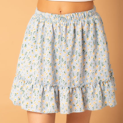 Falda Natali - Celeste - Tienda Nébula