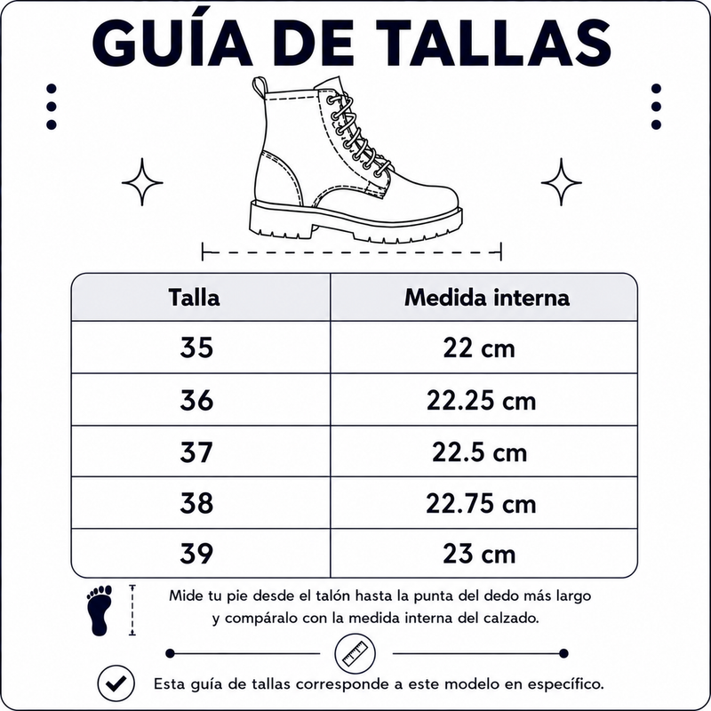 Guía de tallas