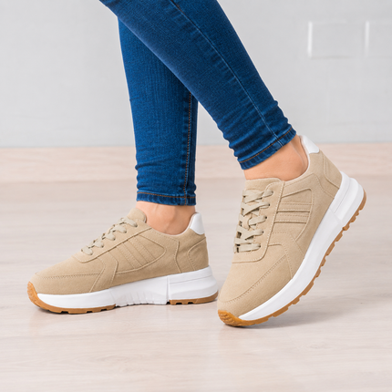 Zapatillas Urbanas Mujer Bosni - Beige