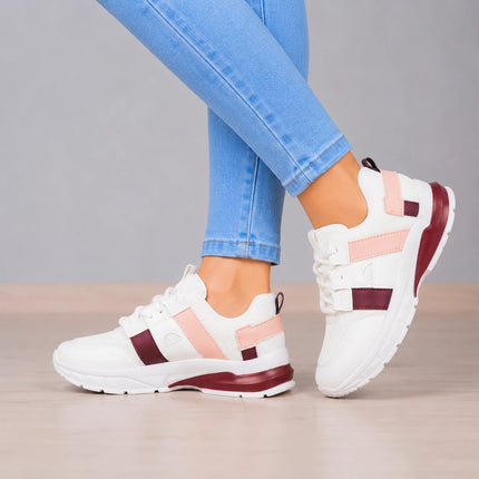 Zapatillas Urbanas Mujer Francia - Guinda
