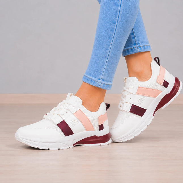 Zapatillas Urbanas Mujer Francia - Guinda
