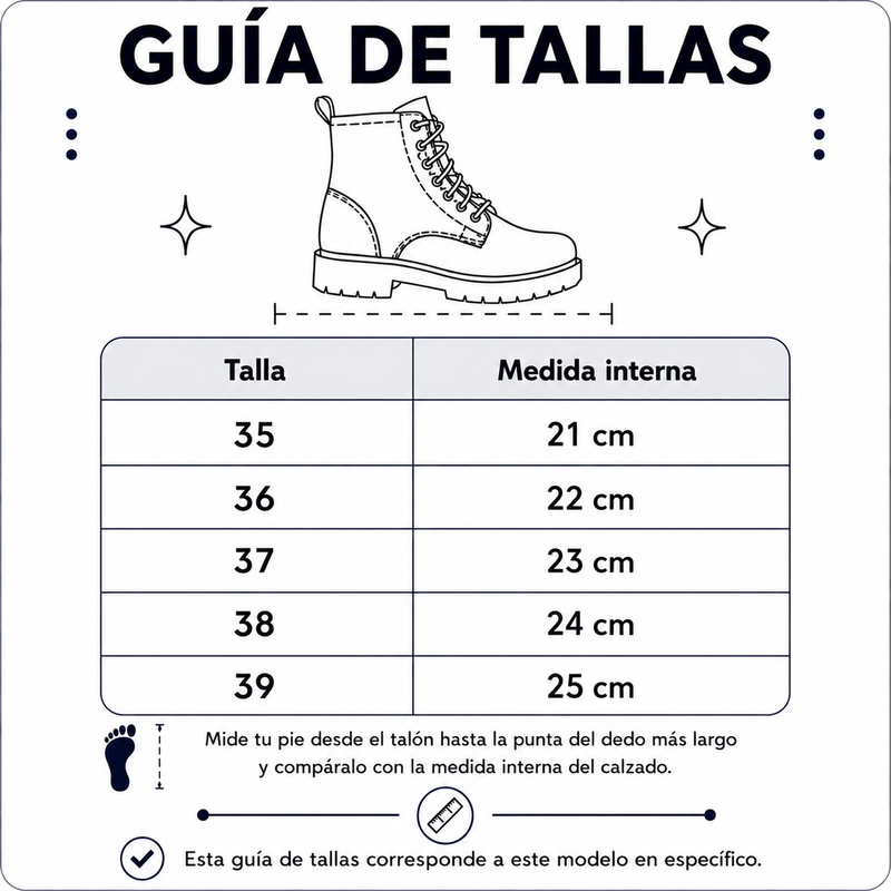 Guía de tallas