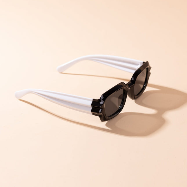 Lentes de Sol Urbano - MSK 102B - 9 - Blanco Negro - Tienda Nébula