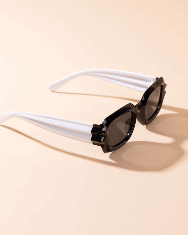 Lentes de Sol Urbano - MSK 102B - 9 - Blanco Negro - Tienda Nébula