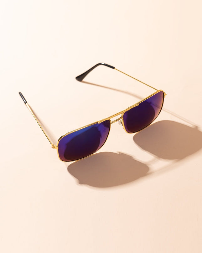 Lentes de Sol Urbano - PL - 4913 - Dorado Azulado - Tienda Nébula